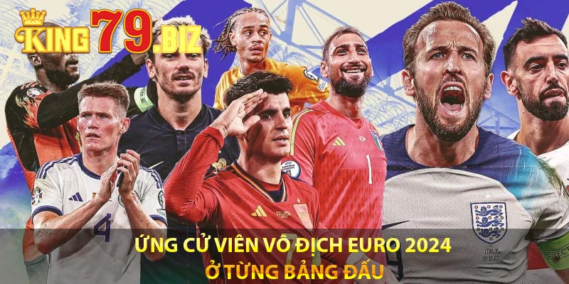 Ứng cử viên vô địch Euro 2024 ở từng bảng đấu